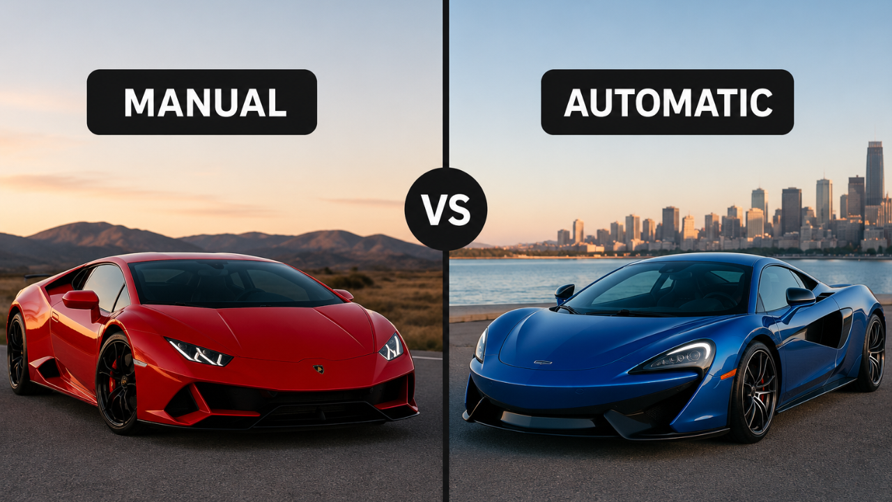 Manual vs. Automatic Exotic Car Rentals: How to Choose the Right One for You