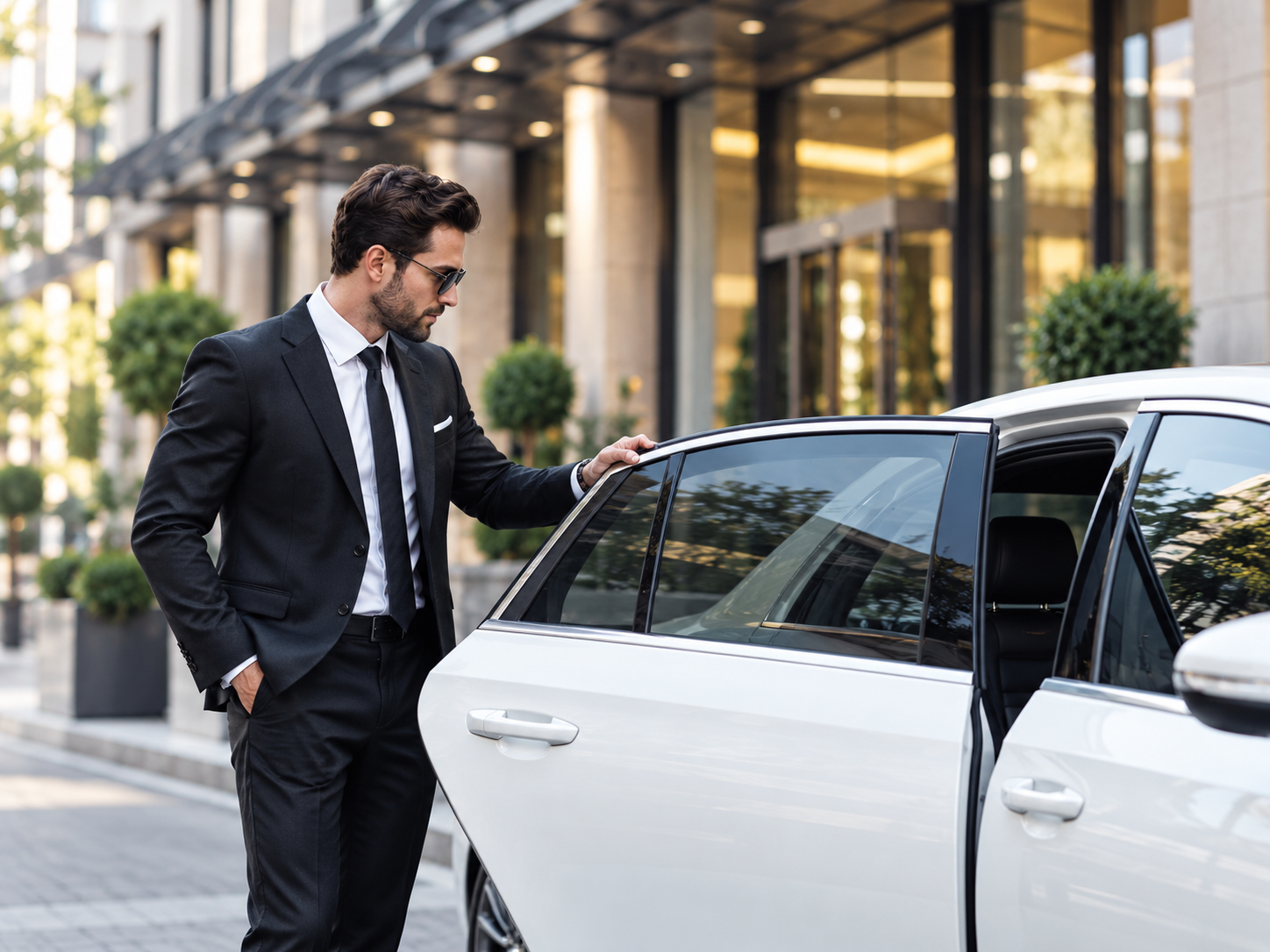 Luxury arrival to business meetings